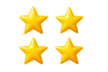 Obraz premium Glossy golden stars shimmering against transparent surface, symbolizing achievement, success, excellence