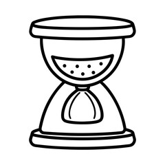 Kitchen Timer line art for web and graphic design on white background