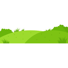 Obraz premium Green Field Illustration