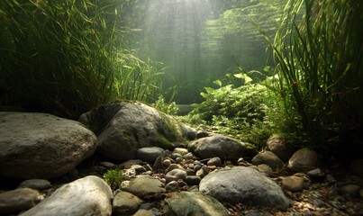 Fototapeta premium waterfall in the forest
