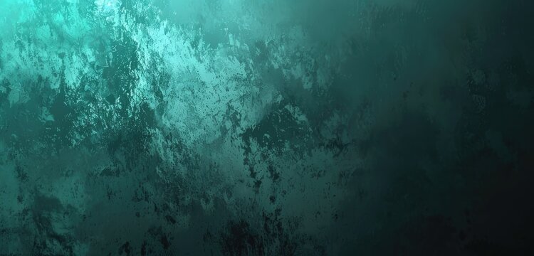 Abstract teal and dark green textured background with a mottled, cloudy appearance, transitioning from lighter shades at the top to darker tones at the bottom