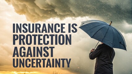 Insurance Provides Shield Against Unforeseen Events and Turbulent Times in Life and Business Situations with Clouds