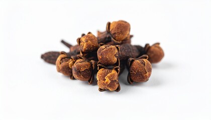 Obraz premium Whole cloves arranged artistically with soft studio lighting. A perfect commercial-grade, close-up photograph with sharp focus, super detail, and ample copy space. Ideal for food blogs and recipes