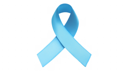 Symbol for prostate cancer awareness, created with AI, PNG