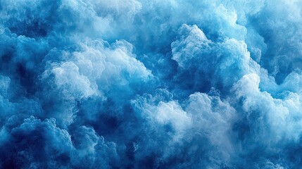 Fototapeta premium Abstract blue and white cloudscape texture.