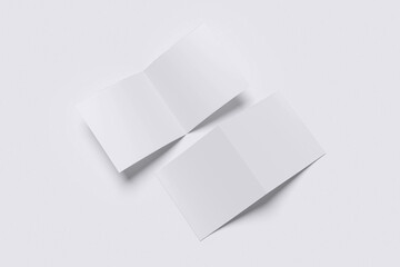Square Bifold Brochure Blank