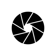 Aperture icon vector design templates simple and modern concept isolated on white background