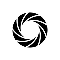Aperture icon vector design templates simple and modern concept isolated on white background