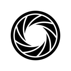 Aperture icon vector design templates simple and modern concept isolated on white background