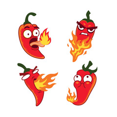 Hot spicy logo mascot collections