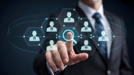 Find talent with human resources recruitment technology concept
