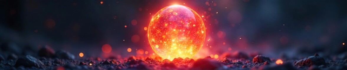 Ethereal flames dance within a mystical, glowing orb; an otherworldly, flammable essence Perfect for fantasy, magic, and mystical themes , fiery sphere, mysterious, burning orb