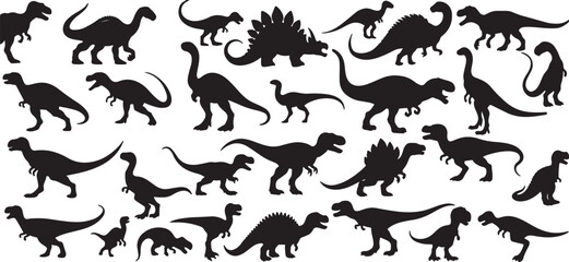dinosaur, silhouette, prehistoric, ancient, reptile, extinct, jurassic, cretaceous, tyrannosaurus rex, triceratops, stegosaurus, brontosaurus, velociraptor, pterodactyl, brachiosaurus, ankylosaurus, d