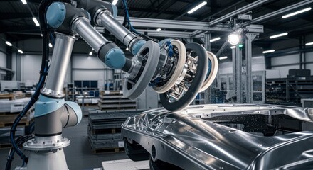 Industrial Robot Polishing Metal Car Part: Precise, Modern Manufacturing