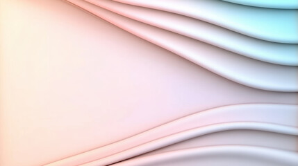 Obraz premium Soft gradient background with flowing lines creates serene atmosphere