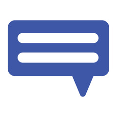 Flat Chat Bubble Icon Design