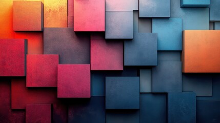 Abstract colorful cubes background texture.