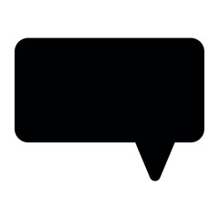 Flat Chat Bubble Icon Design