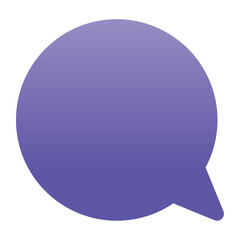 Flat Chat Bubble Icon Design