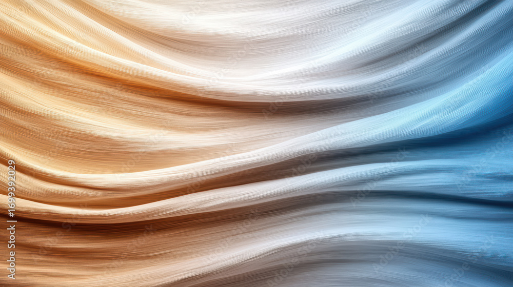 Poster soft waves of pastel colors create serene and calming abstract background
