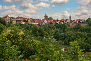 Obraz premium Rothenburg Skyline from Gardens