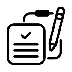 Compliance Check Line Icon of Auditing Icon Set