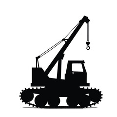 Naklejka premium excavator on a white background