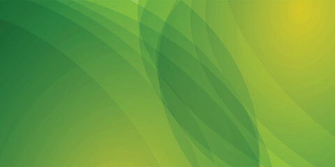 Fresh Yellow-Green Abstract Flow