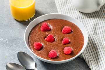 Creamy Chocolate Farina Porridge for Breakfast