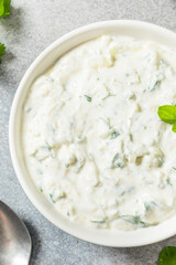 Healthy Homemade Indian Raita Sauce Dip