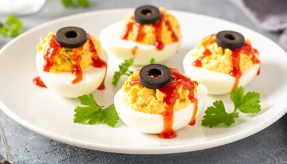 Delicious egg for halloween