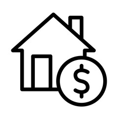 Taxation Line Icon of Taxation Icon Set