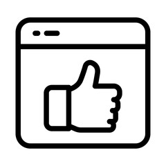 Social Media Marketing Line Icon of Social Media Marketing Icon Set