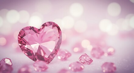 Obraz premium A Heart of Rose Quartz