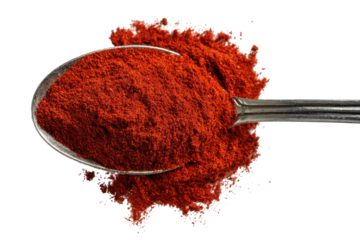 Red spice powder in a spoon (1)