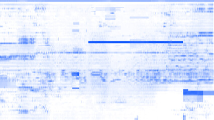 Glitch Art Texture with Retro Monitor Scan Lines and Color Elements. Techno glitch style backdrop. Glitched banner with TV noise, Glitch camera effect. TV scan line monitor. Data noise texture.
