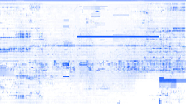 Glitch Art Texture with Retro Monitor Scan Lines and Color Elements. Techno glitch style backdrop. Glitched banner with TV noise, Glitch camera effect. TV scan line monitor. Data noise texture.