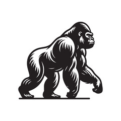 Obraz premium gorilla vector illustration
