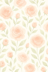 seamless pattern with roses