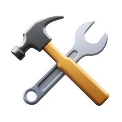 A collection of essential tools including a hammer and wrench, representing craftsmanship, repair, and construction in various industries.
