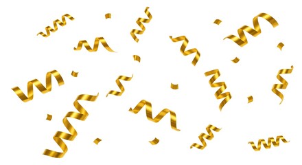A seamless pattern of golden confetti dots and strips for celebration art, on a plain white background
