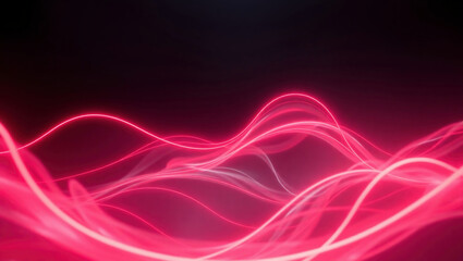 Glowing Neon Lines: Abstract Background with Energy Flow and Vibrant Color Patterns