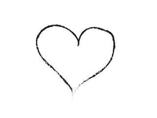 A Simple Hand Drawn Heart Symbol Represents Love and Affection Beautifully.
