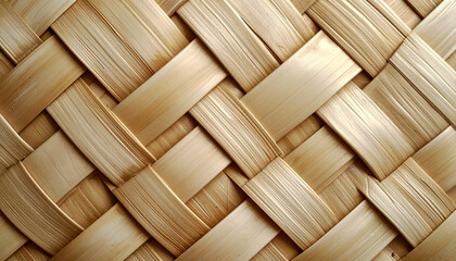 Tightly Woven Natural Material Background with Rich Brown Tones