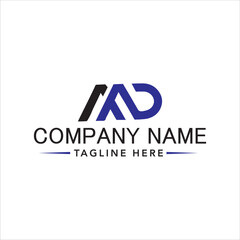 Fototapeta premium Company logo design with modern business icon and text illustration