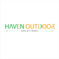 Nature's Haven Outdoor Solutions Logo Design – Minimal Modern Vector Business Illustration