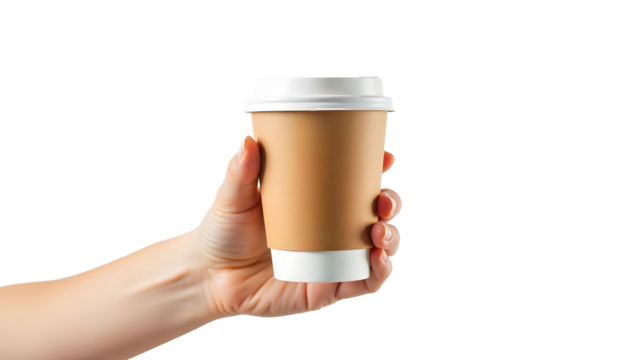 A person holds a lidded coffee cup, embodying the spirit of International Coffee Day and the warmth of coffee culture