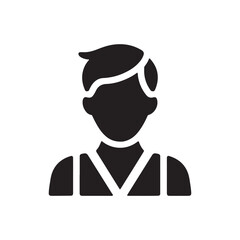 Business Man Face Icon Silhouette Vector Illustration , Man Vector  Profile Icon And Images
