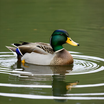 mallard duck on the lake