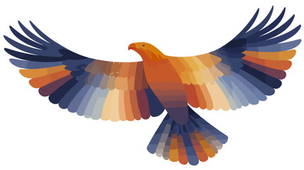 Obraz premium Colorful bird in flight